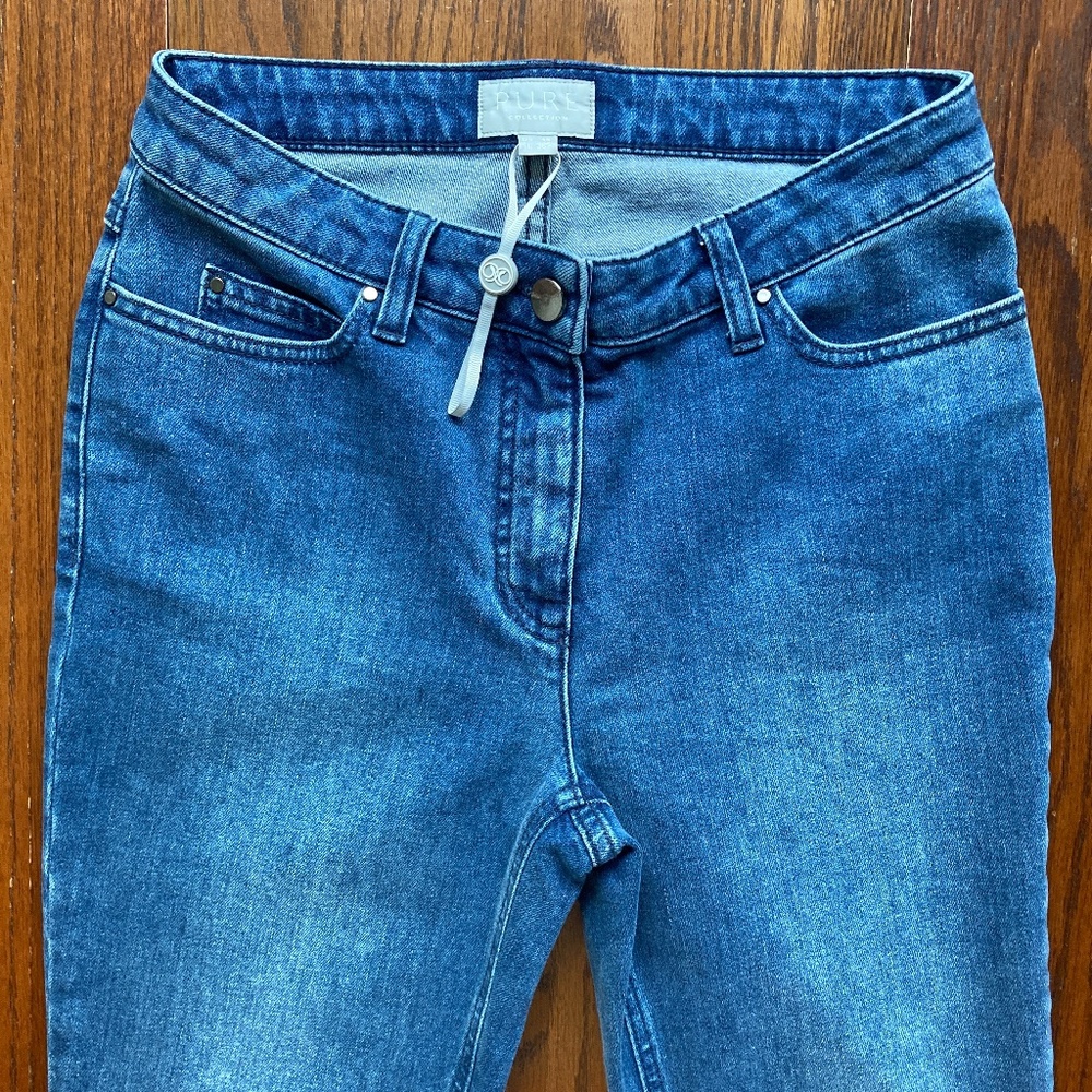 NEW Never Worn Slim Leg PURE COLLECTION Blue Jeans 4 S